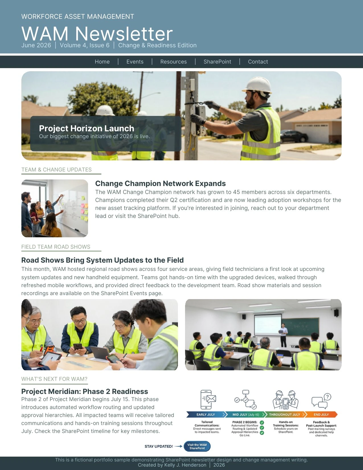 WAM Newsletter — Change and Readiness Edition