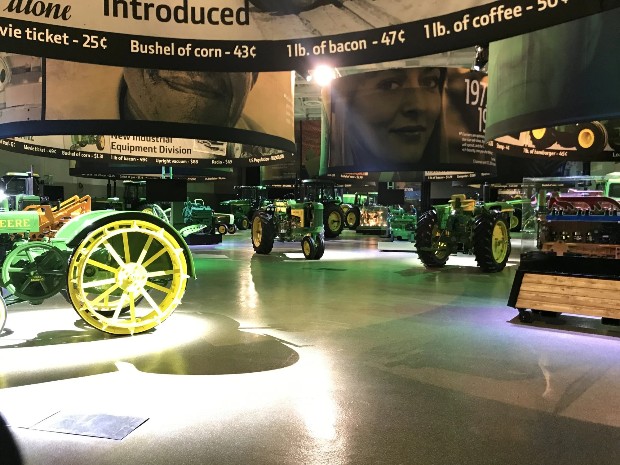 100 Years of Tractor Innovation Showcase inside the museum
